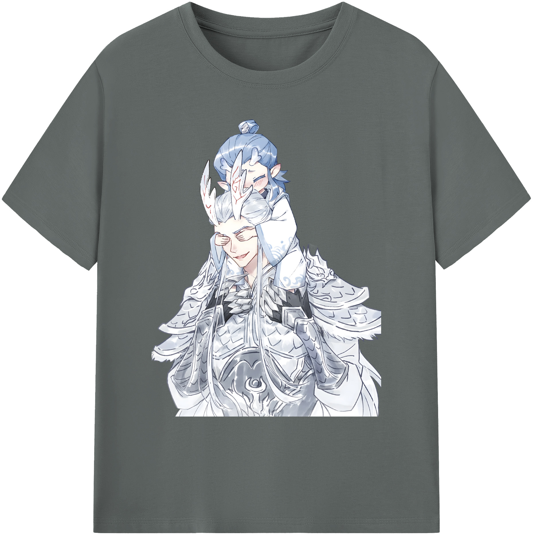 （画像用） Ne Zha 2 ナタ 魔童の大暴れ 綿100％ メンズ半袖Tシャツ｜肌触りやわらか＆通気性